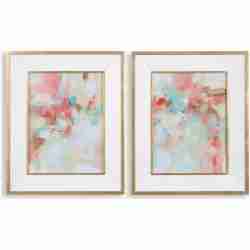 A Touch Of Blush And Rosewood Fences-Abstract Art